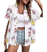 Mama HAWAIIAN 半袖シャツ M ZXZY Mama Shirt Hawaiian Short Sleeve Blouses Fourth of July